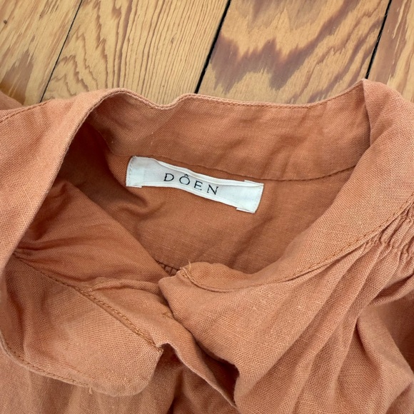 Doen Rust Button-Up Blouse - Picture 3 of 4